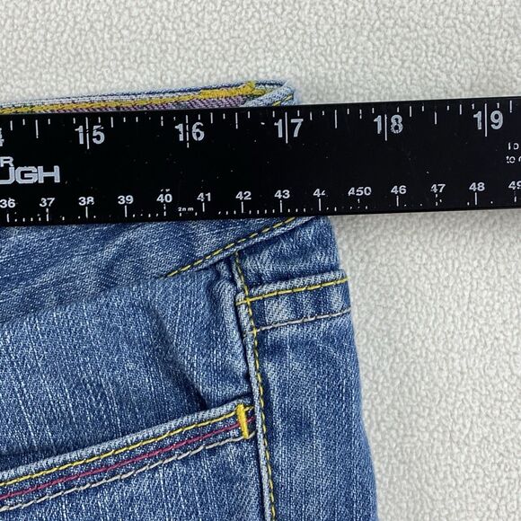 Tommy Hilfiger Womens 10 Floral Lined Jeans Loose Fit Straight Y2K Retro Denim - Picture 9 of 16